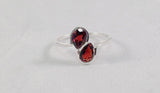 Pear stone ring(multiple colors available)