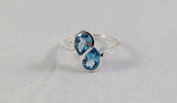 Pear stone ring(multiple colors available)