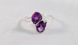 Pear stone ring(multiple colors available)
