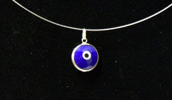 Evil Eye Pendant Dark Blue