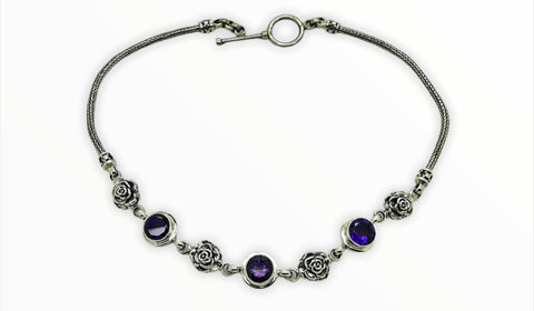 Amethyst Flower necklace