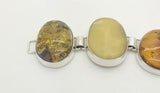 Oval Amber Stone Bracelet