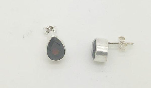 Pear Shape Garnet Earrings