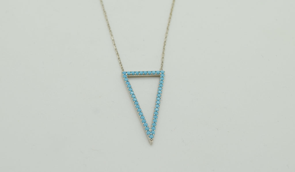 Turquoise Triangle Necklace